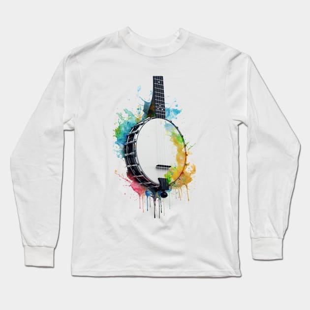 Banjo Long Sleeve T-Shirt by Urban Archeology Shop Gallery